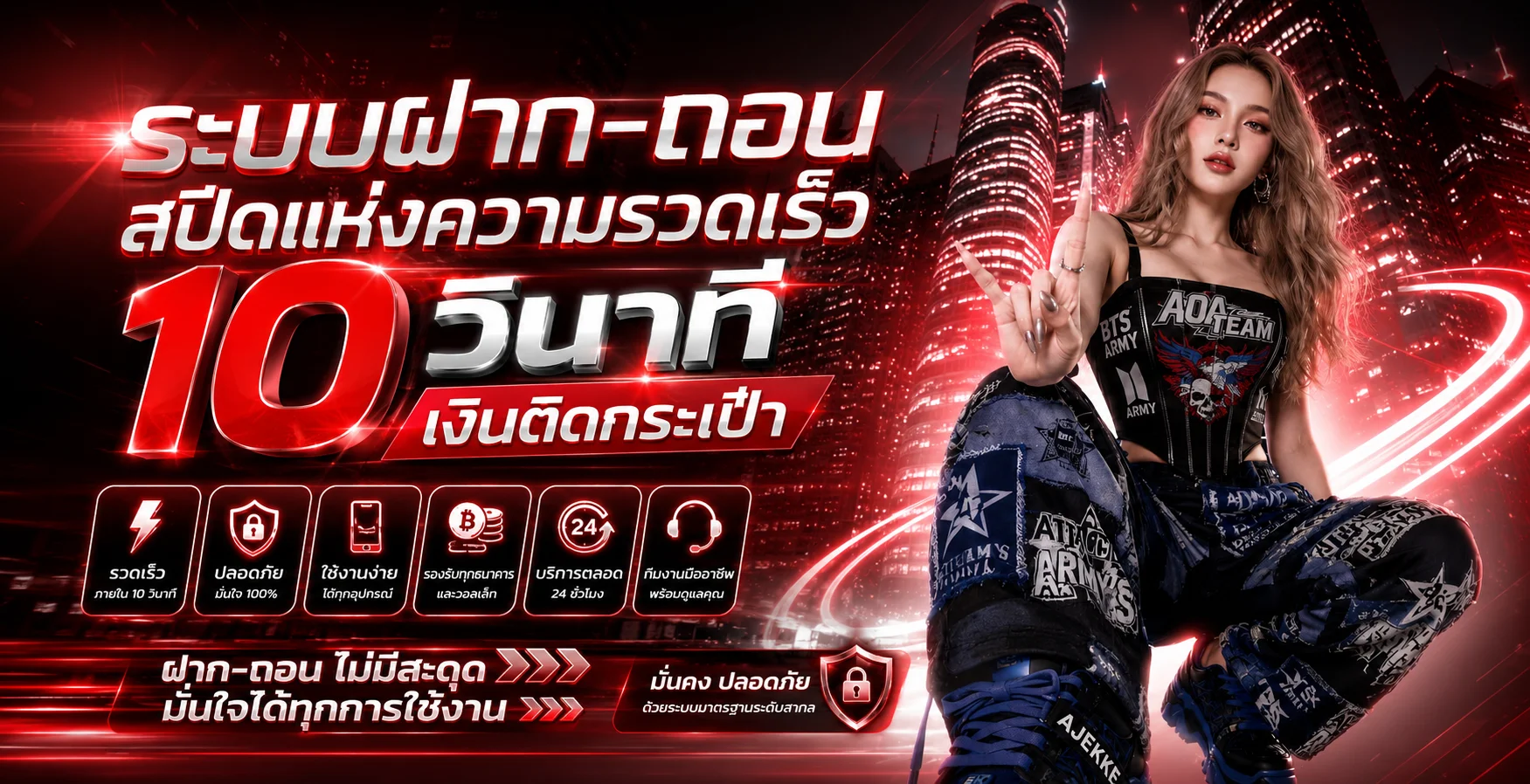 ระบบฝากถอนออโต้ 24 ชั่วโมง เว็บพนัน Marvel